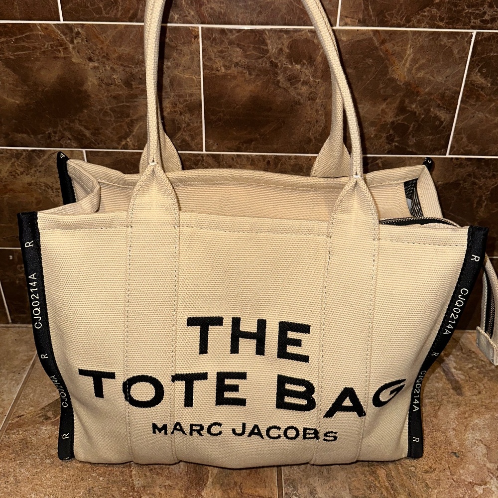 Marc Jacobs the tote bag canvas tote medium new